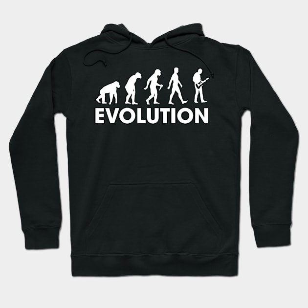 Evolution Of Guitarists Hoodie by JamesBennettBeta